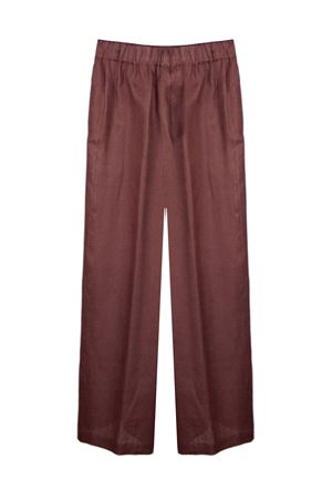 Brown linen trousers SEMI COUTURE | S6SN38H921